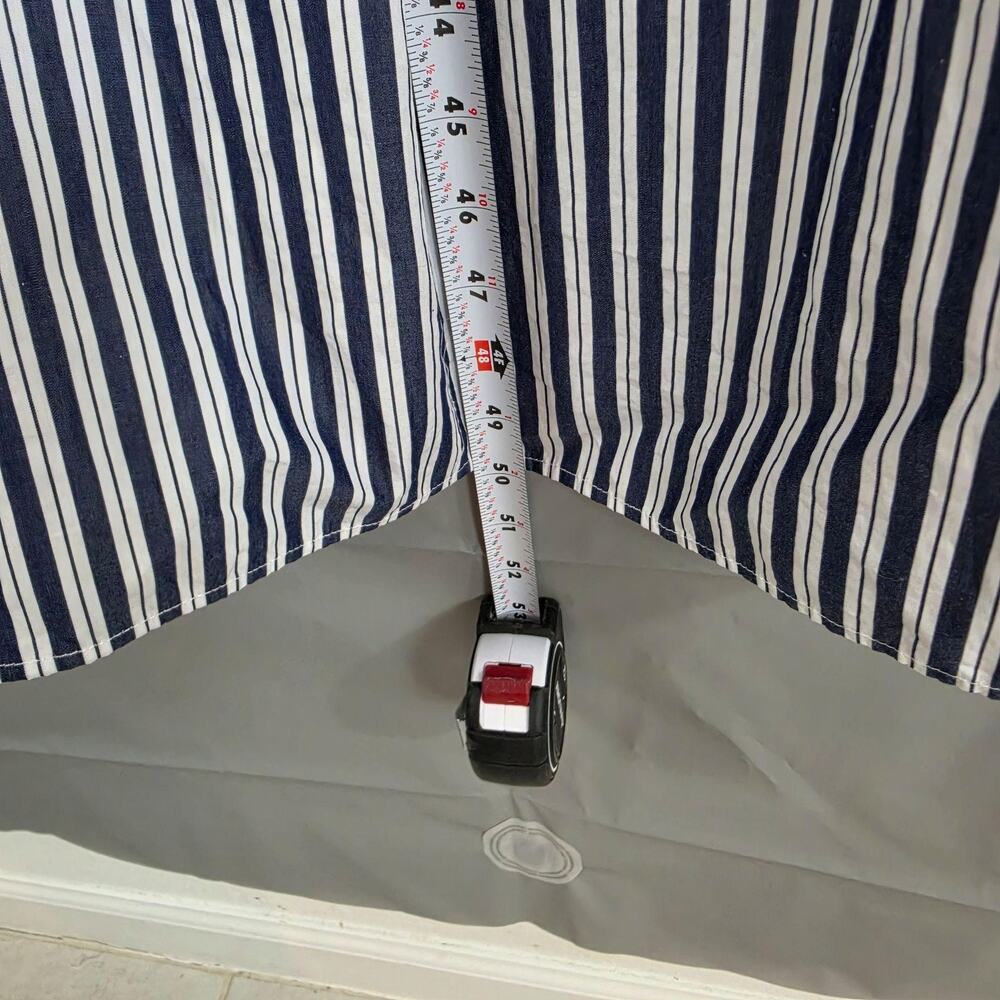 Hill House Home Dress Small Cosima Nap Sand Gingham Striped Maxi Blue Romantic - Picture 12 of 12
